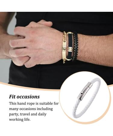 BEALIFE Leather Decoration Bracelet Portable Style Braided Bracelets Jewelry Bangle Dressing Accessory for Daily Travel - Buy Online on GoSupps.com