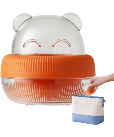 Siopob Makeup Sponge Holder | Beauty Egg Storage Case Bear Shape - Beauty Sponge Holder for Travel Cute Make Up Sponge Travel Case for Makeup Sponges Small Beauty Eggs Case Orange - Buy Online on GoSupps.com