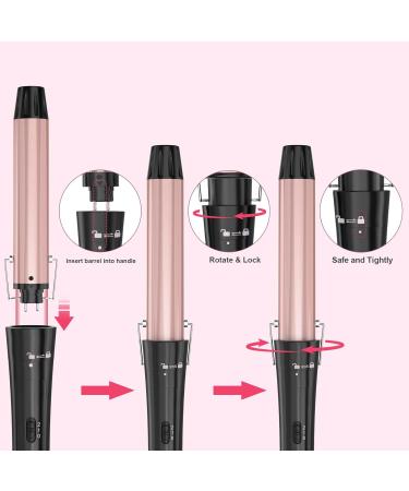 International Shipping: Premium Curling Wand & Iron Set - 0.35 to 1.5 Inch Thermal Curling Brush for Perfect Curls - Buy Online on GoSupps.com