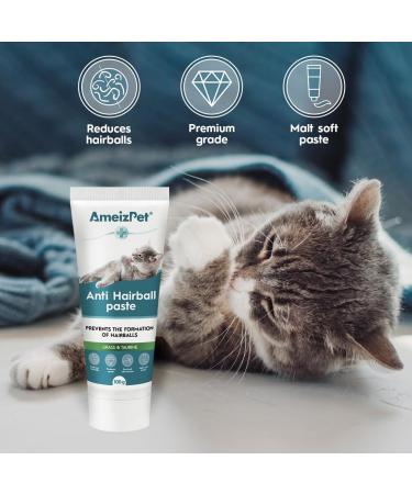 AmeizPet Anti Hairball Paste for Cats Malt Paste for Cats - Food Supplement - Tube with Taurine and Grass 2 pcs x 100g (3.52 Oz) - Buy Online on GoSupps.com
