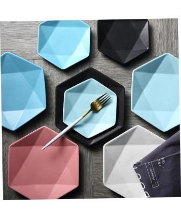 Zerodeko Porcelain Dish Round Serving Dish Service Plate Ceramic Steak Dish Lunch Bucks Ceramic Steak Plate Appetizer Plate Serving Platters Kitchen Appliance Plates Dessert Platters medium Pink - Buy Online on GoSupps.com