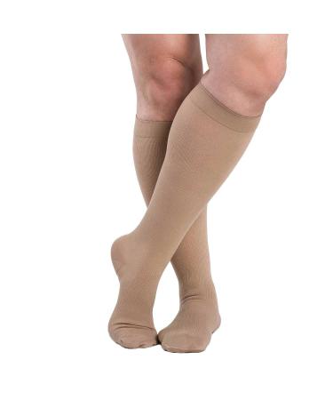 Sigvaris Dynaven 921 Access Men's RibbedClosed Toe Knee Highs 15-20 mmHg Short Crispa MS