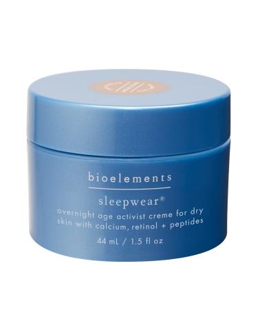 Bioelements Sleepwear - 1.5 fl oz - Night Cream for Dry to Combination Skin - With Calcium  Retinol & Peptides - Vegan  Gluten Free - Never Tested on Animals