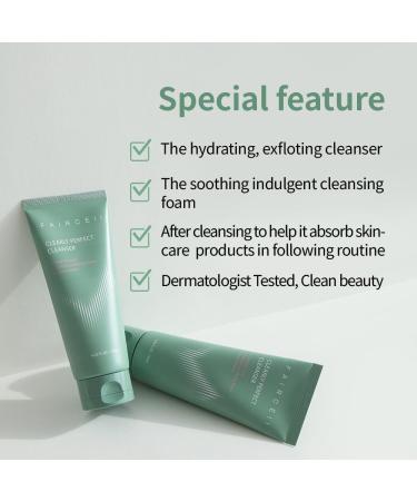 faircell Gentle Hydrating Facial Cleanser with Exfoliating Beads For Smooth and Radiant Skin | Low pH Balancing Foam | Dermatologist Tested | Fragrance-Free Formula - 120ml 4.06 Fl Oz (Pack of 1) - Buy Online on GoSupps.com