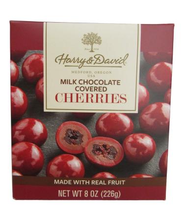Harry and David, Milk Chocolate Covered Cherries, 8 ounces. 8 Ounce (Pack of 1)
