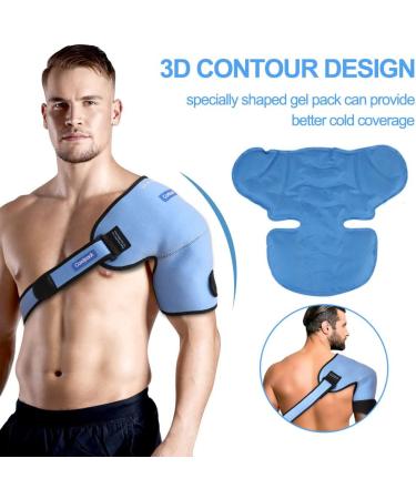 Comfpack 3D XL Shoulder Ice Pack - Hot Cold Therapy Support for Rotator Cuff Injuries - Buy Online on GoSupps.com