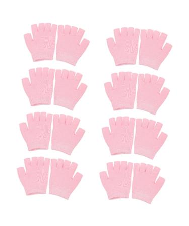 minkissy 8 Pairs Gel Moisturizing Gloves Hand Spa Gloves Moisturizing Gel Gloves Hand Moisturizing Gloves Hand Protective Gel Gloves Moisturizing Repair Gloves Skin Care Gel Gloves