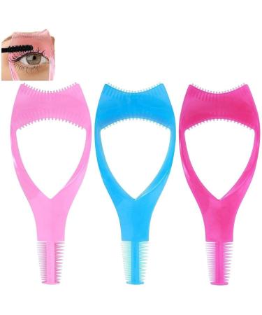 3pcs/Set Mascara Shield Guard 3 in 1 Eyelash Tools Mascara Shield Applicator Guard Upper Lower Helper Tool Eyelashes Clean Brush