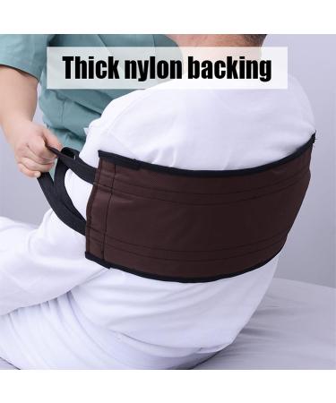 Thickened Patient Lift Sling Transfer Gait Belt with Handles for Disabled and Paralysis Elderly Ideal for Bed Wheelchair and Car Double Handle Design Brown/Black - Buy Online on GoSupps.com