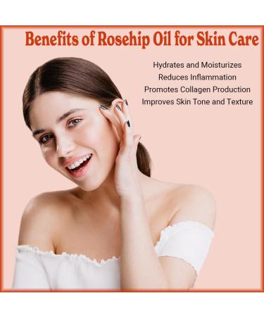 Natural Born Oils Rosehip Seed Oil 1 Gallon Organic Carrier Oil Cold-Pressed Nutrient-Rich Excellent for Radiant Skin Lustrous Hair - Buy Online on GoSupps.com