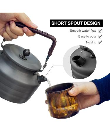 Alocs 1.3L Portable Camping Kettle - Lightweight Tea & Coffee Pot for Outdoor Hiking and Picnics - Buy Online on GoSupps.com