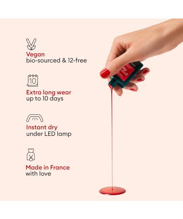 MANUCURIST Green Flash Premium LED Gel Nail Polish Kit 36W LED Nail Lamp Vegan Base Coat + Top Coat + Dark Pansy Polish + Gel Polish Remover + Nail Clips - Buy Online on GoSupps.com