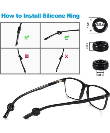 12 Pairs Silicone Nose Pads - Anti-Slip Soft Holder for Glasses & Sunglasses | Black & Transparent | Sports Eyewear Essentials - Buy Online on GoSupps.com