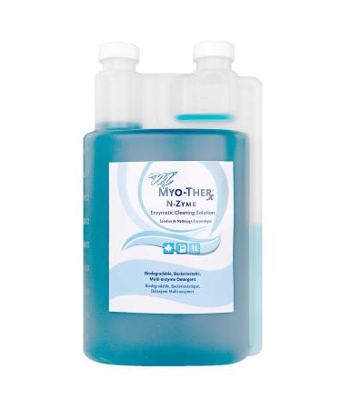 Myo-Ther N-zyme Enzymatic Cleaning Solution for Laundry and Surface Cleaner - 1 Liter | Biodegrabale Laundry Booster Breaks down grease and oils protein and blood from clothing and sheets.