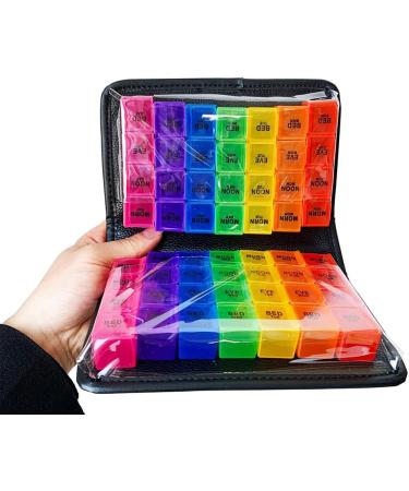Monthly Large Volume Pill Organizer - Portable Pill Box with Removable Medication Pods for Easy Travel - Buy Online on GoSupps.com