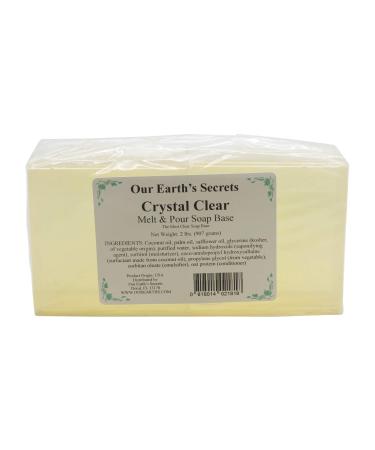 Our Earth's Secrets - 2 Lbs Melt and Pour Soap Base - Crystal Clear Glycerin