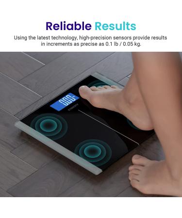 Etekcity Digital Bathroom Scale | Step-On Technology | 400 lb Capacity | Black Color - Buy Online on GoSupps.com
