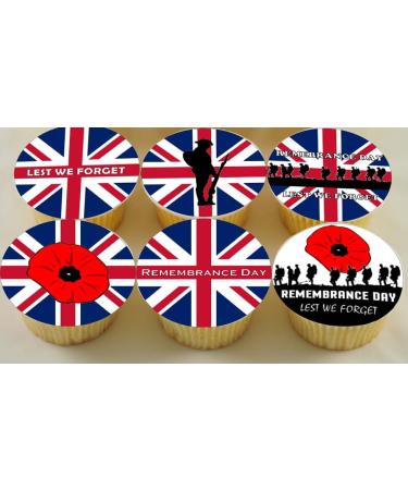 REMEMBRANCE DAY CAKE TOPPERS 30x4CM PREMIUM EDIBLE RICE PAPER DECORATION GIFT D7 - Buy Online on GoSupps.com