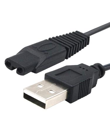 Men's Electric Shaver Charger - Replacement USB Charging Cable with Cleaning Brush | Solo Rechargeable Hair Trimmer Accessory - Buy Online on GoSupps.com
