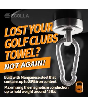 EGOLLA Metal Landing Pad Round - Fast Access Golf Gear Organizer Black - Buy Online on GoSupps.com