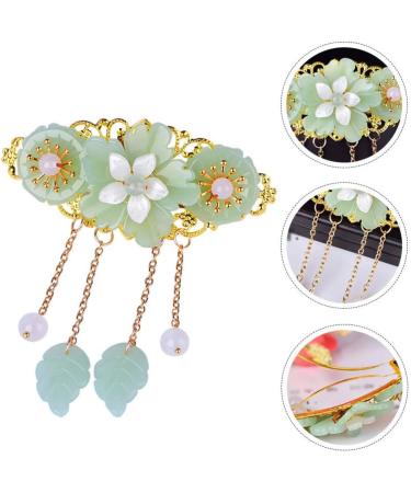Frcolor Retro Flower Hair Clips | Long Tormented Hairpins | Ponytail Bobby Pins & Hemp Accessories for Stylish Hair Jewelry - Buy Online on GoSupps.com