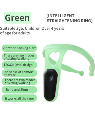 Straight Posture Reminder Posture Reminder Smart Posture Corrector Posture Corrector Reminder Intelligent Electric Electronic Monitoring Vibration Humpback Portable (Green) - Buy Online on GoSupps.com