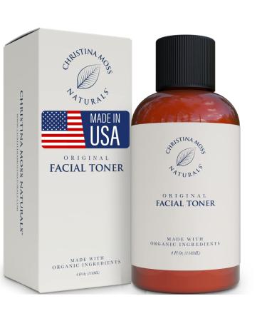 Hydrating Toner for Face - Pore Refining  Alcohol Free Face Toner for All Skin - Moisturizing Witch Hazel Astringent for Women & Men - Facial Toner for Dry  Oily  Sensitive  Combination & Aging Skin Unscented 4 Fl Oz (Pa...