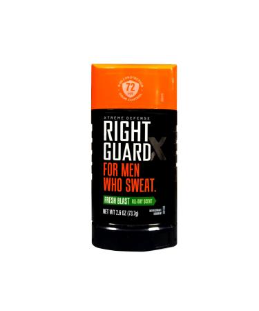 Right Guard Xtreme Defense 5 Anti-Perspirant & Deodorant Fresh Blast 2.60 oz ( Packs of 2) Fresh Blast 2.6 Ounce (Pack of 2)