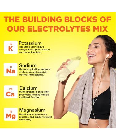 Keto Vitals Electrolytes Powder - Sugar Free Keto Electrolytes Powder with Potassium Magnesium Sodium & Calcium - No Sugar Electrolyte Drink Mix & Hydration Powder 60 Servings Pineapple Coconut - Buy Online on GoSupps.com