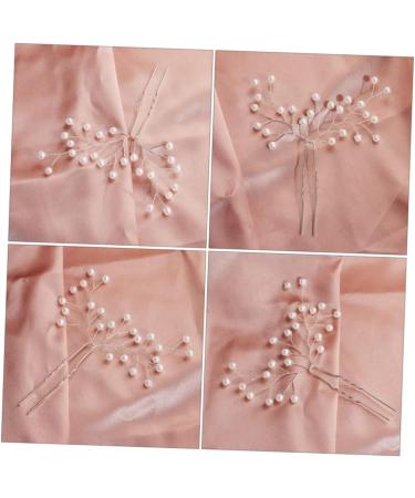 MAGICLULU 1pc Hair Ornament Tiara Hair Clips Hair Barrettes Hair Pin Wedding Hairpin Hair Side Comb Bride Hairpin Pearl Hairpin U-shaped Hairpins Hairpin for Bride To Weave Alloy Accessories - Buy Online on GoSupps.com