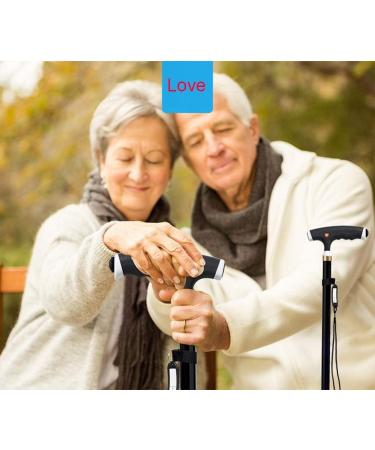 Adjustable Crutches Canes Aluminum Alloy Walking Stick Adjustable Multifunction Lightweight Non-Slip Elderly Crutch with Flashlight Handmade Smooth Sailing - Buy Online on GoSupps.com