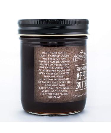 Hearth and Pantry Holiday Gingerbread Apple Butter Spread - Gluten-Free & All-Natural - 9oz Jar - Perfect Apple Butter Gift - Buy Online on GoSupps.com