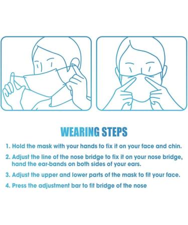 50 Pcs Disposable 3-Ply Orange Face Masks Non Surgical Earloop Mouth Cover - Buy Online on GoSupps.com