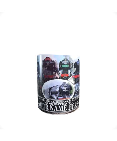 Classic Iconic Steam Locomotive Trains Personalised Mug with Choice of Sweets Gift - Buy Online on GoSupps.com