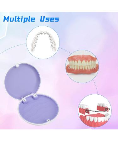 Lightweight Portable Retainer Case Denture Box Anti-Slip Design Perfect for On-The-go Storage Invisalign Case Magnetic Lock for Secure Seal Silicone Ideal for Retainers and Small Accessories (White) - Buy Online on GoSupps.com