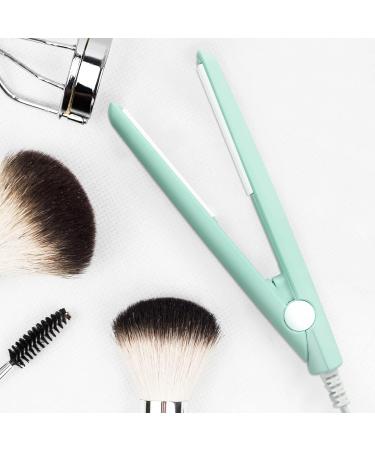 2 in 1 Mini Hair Straightener & Curler | Ceramic Tourmaline Plate | Small Lightweight Portable Flat Iron for Home | Green - Buy Online on GoSupps.com