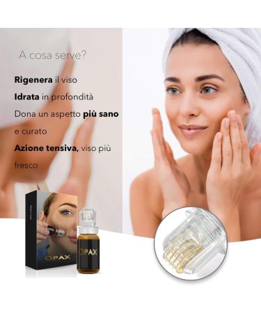 OPAX Dermaroller Opax + Serum 10ml | Lip Plumper & Wrinkle Reducer | Microneedling Anti-Aging | Firming Skin Care (1 x 10ml) - Buy Online on GoSupps.com