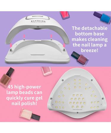 120W UV LED Gel Nail Lamp for Fast Curing | Lightweight Salon Quality Nail Dryer - Buy Online on GoSupps.com