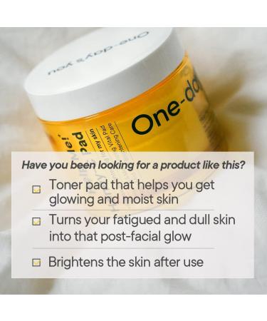 Honey-C Pad One Step Mild Skin Care 60 Pads: Daily Toner for Skin Moisturizing & Brightening - Hypoallergenic Korean Skincare - Buy Online on GoSupps.com