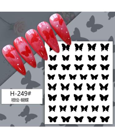 French Smile Design Nail Art Decorations DIY Manicure Love Heart Hollow Nail Sticker Template(05) Style 05 - Buy Online on GoSupps.com
