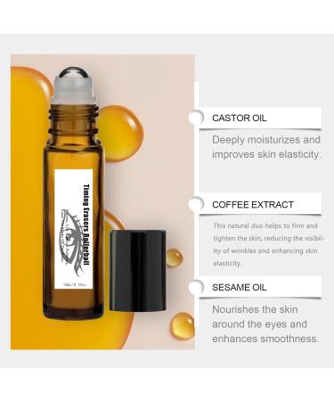 Timing Erasers Rollerball - Castor Oil & Frankincense Eye Roller Set for Moisturizing Anti-Wrinkle & Fine Lines (2 PCS) International Shipping - Buy Online on GoSupps.com