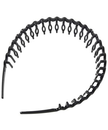 YIZAN (R) Plastic Teeth Comb Hairband Hair Hoop Headband Black for Woman
