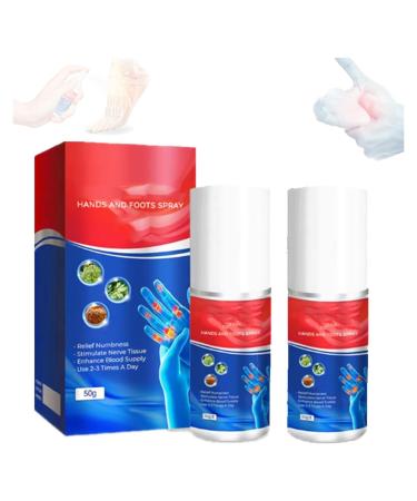 2 Pack Gfouk Numbfix Hand and Foot Spray Hand and Foot Tenosynovitis Spray Hand and Foot Spray for All For Joint Pain