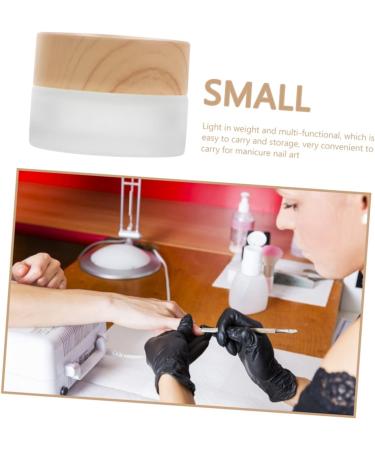 Mikinona Pen Wash Cup Nail Remover Bottle Crystal Nail Art Dappen Bowl Nail Art Dappen Cup Makeup Container Glass Containers Glass Craft Nail Art Cleaning Cup Tool Wood Frosted - Buy Online on GoSupps.com