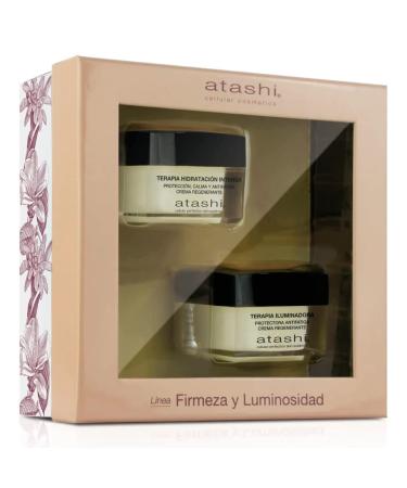 atashi | Gift Set | Intensive Moisturizing Therapy + Anti-Fatigue Illuminating Cream | 50ml + 50ml