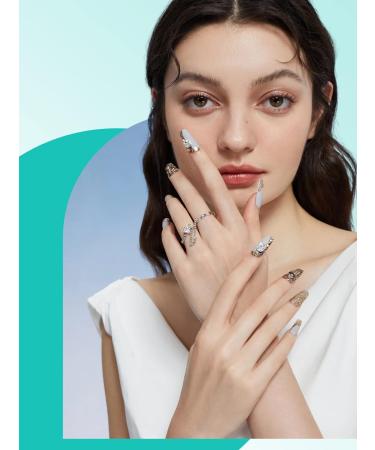 Deciniee Full Cover Gel Nail Tips 240Pcs - Square Nail Tips for Acrylic & Gel Extensions | Professional 12 Sizes for Salon & Home Nail Designs - Buy Online on GoSupps.com