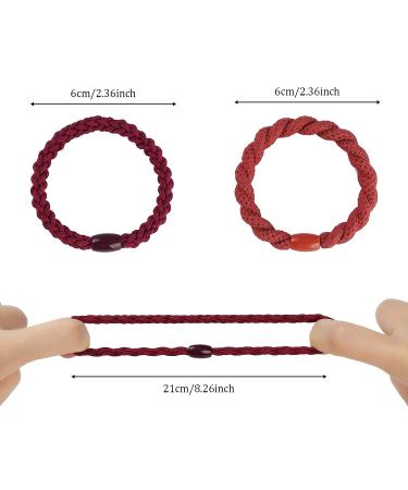 Tyfthui 32 Pcs Hair Ties for Thick Hair | Elastic Bands Ponytail Holders & Bracelets - No Damage, No Crease | Women & Girls - Buy Online on GoSupps.com