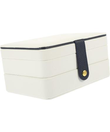 Zerodeko 4pcs Multi-layer Jewelry Box Portable Jewelry Case Travel Handbag Storage Travel Ring Horse Mirror Jewelry Boxes Jewelry Organizer Portable Miss Large Trinket Box Pu Leather White 16.5X11.5X8.2CMx4pcs Whitex4pcs - Buy Online on GoSupps.com