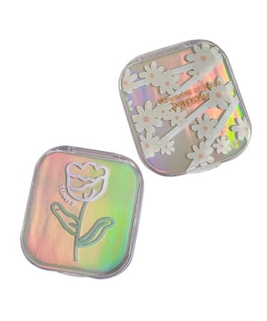 Kombiuda 2st Colored lens remover tool for removing lentils contact lens container protective covers Professional tweezers glasses holder stand portable contact box mini