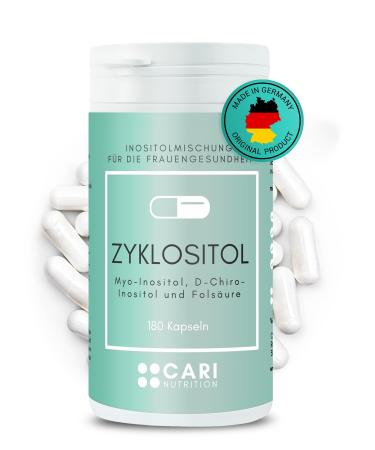 Zyklositol |Capsules inositol mixture in optimal ratio |Myo-Inositol and D-Chiro-Inositol with folic acid |PCOS desire to have children insulin resistance cycle hiresutism |Vegan & Made in Germany